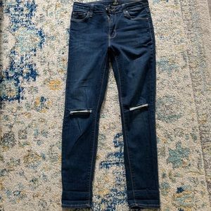 Just black slit knee skinny Jean